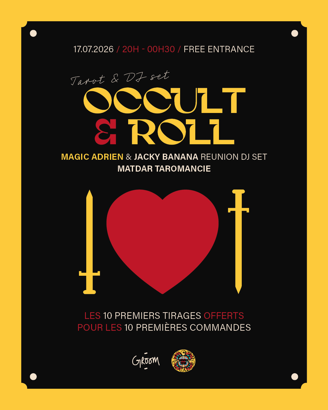 OCCULT & ROLL : FORTUNE TELLER ET ROCK’N ROLL w/ MATDAR & MAGIC ADRI