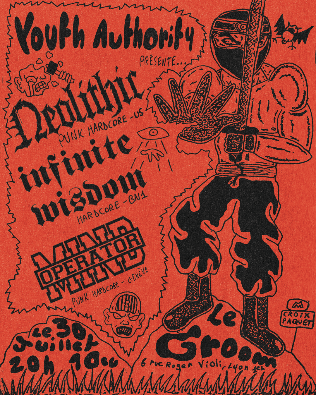 CONCERT YOUTH AUTORITY RECORDS : NEOLTIHIC + INFINITE WISDOW
