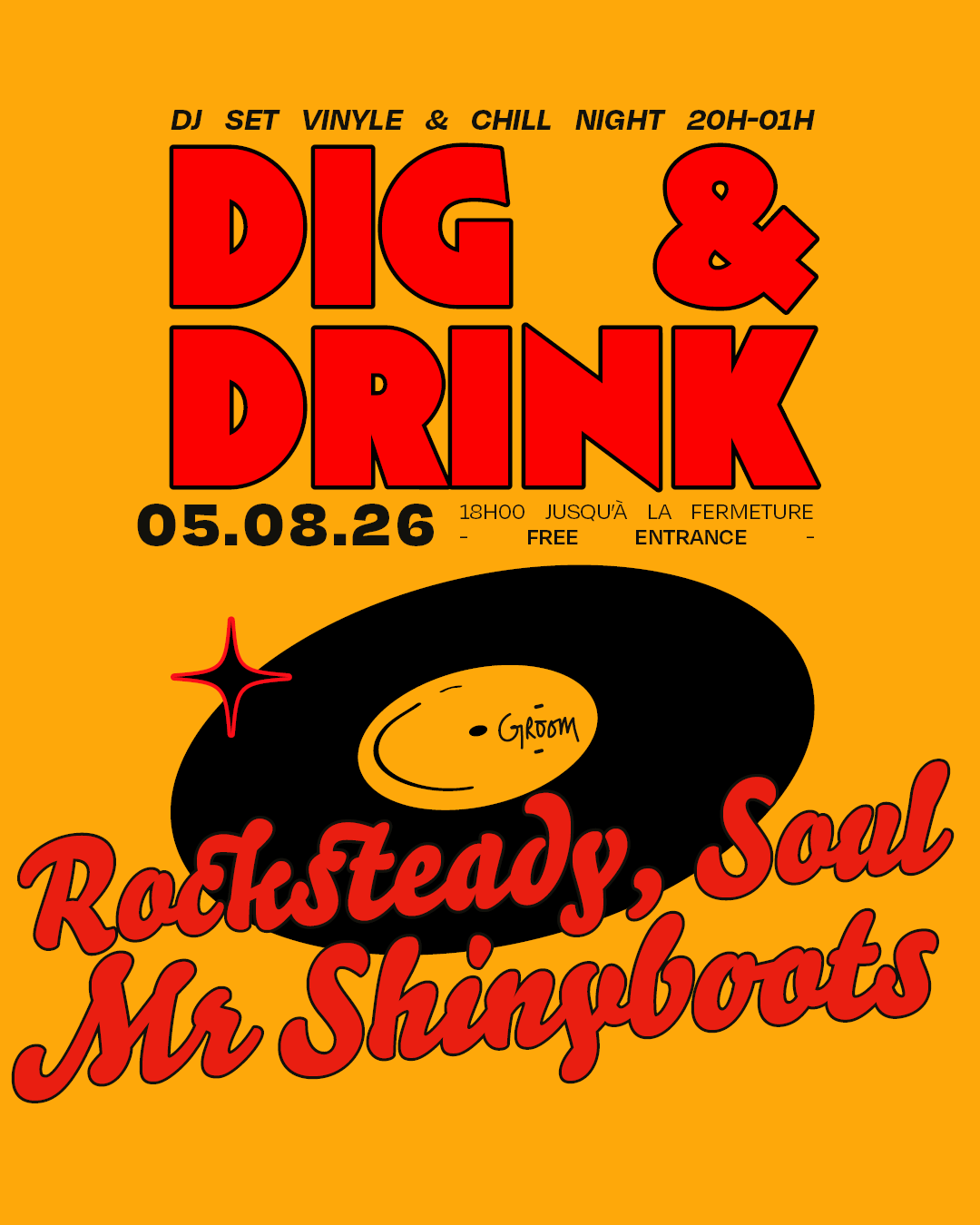 DIG & DRINK : MR SHINYBOOTS / ROCKSTEADY, SOUL, SKA